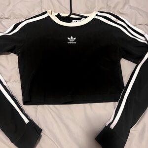 Adidas long sleeve crop top